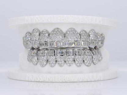 Pointer Stone Center VVS Moissanite Diamond Grillz