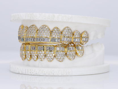 Pointer Stone Center VVS Moissanite Diamond Grillz