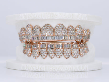 Pointer Stone Center VVS Moissanite Diamond Grillz