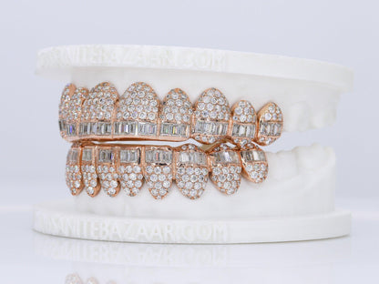 Pointer Stone Center VVS Moissanite Diamond Grillz