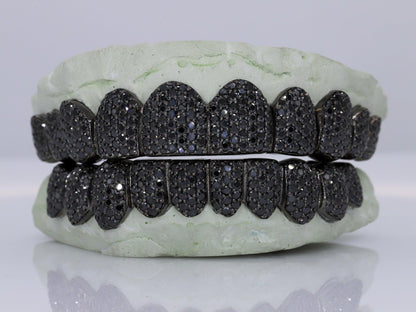 Black Moissanite Diamond Grillz