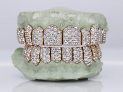 Jumbo VVS Moissanite Diamond Grillz