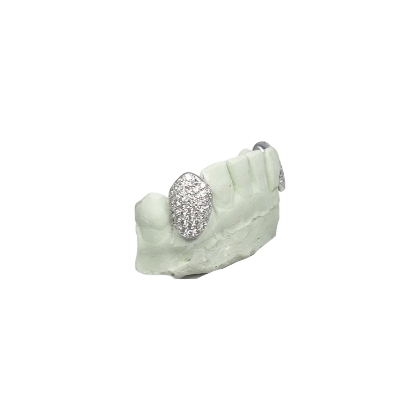 Custom K9 (Fangs) All Natural Diamonds with Back Bar