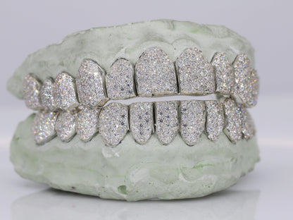 12 on 12 VVS Moisannite Diamond Grillz
