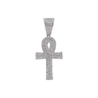 Iced Out Ankh Cross VVS Moissanite Diamond Pendant