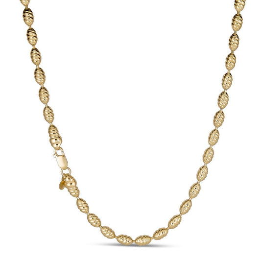 Infinity Rice Link Chain Necklace - 14k Gold Vermeil 925 Sterling Silver - 18"-30" - 6mm