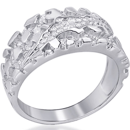 MOISSANITE Bear Claw Plain Ring - 925 Silver