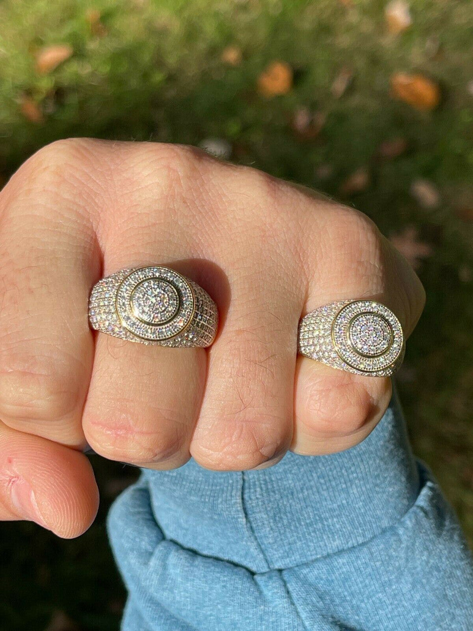 The Baguette Classic Iced Out Ring - 925 Silver - CZ Stones