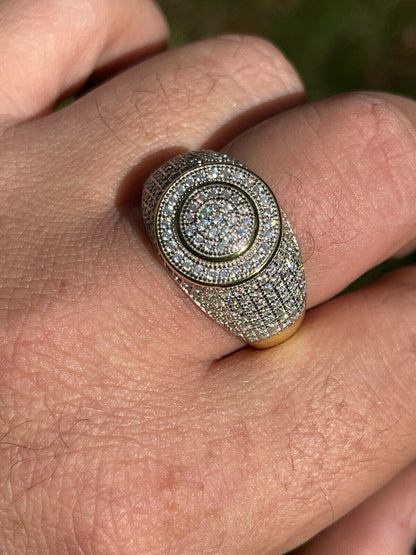 The Baguette Classic Iced Out Ring - 925 Silver - CZ Stones