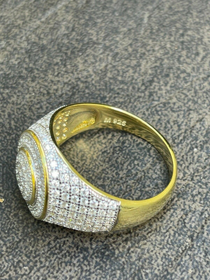 The Baguette Classic Iced Out Ring - 925 Silver - CZ Stones