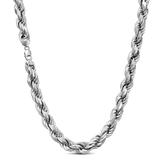 BIGGEST BOSS Rope Chain Necklace - 925 Sterling Silver - 18"-30" - 14.5mm