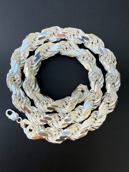 MONSTER Rope Chain Necklace - 925 Sterling Silver - 20"-30" - 16.5mm