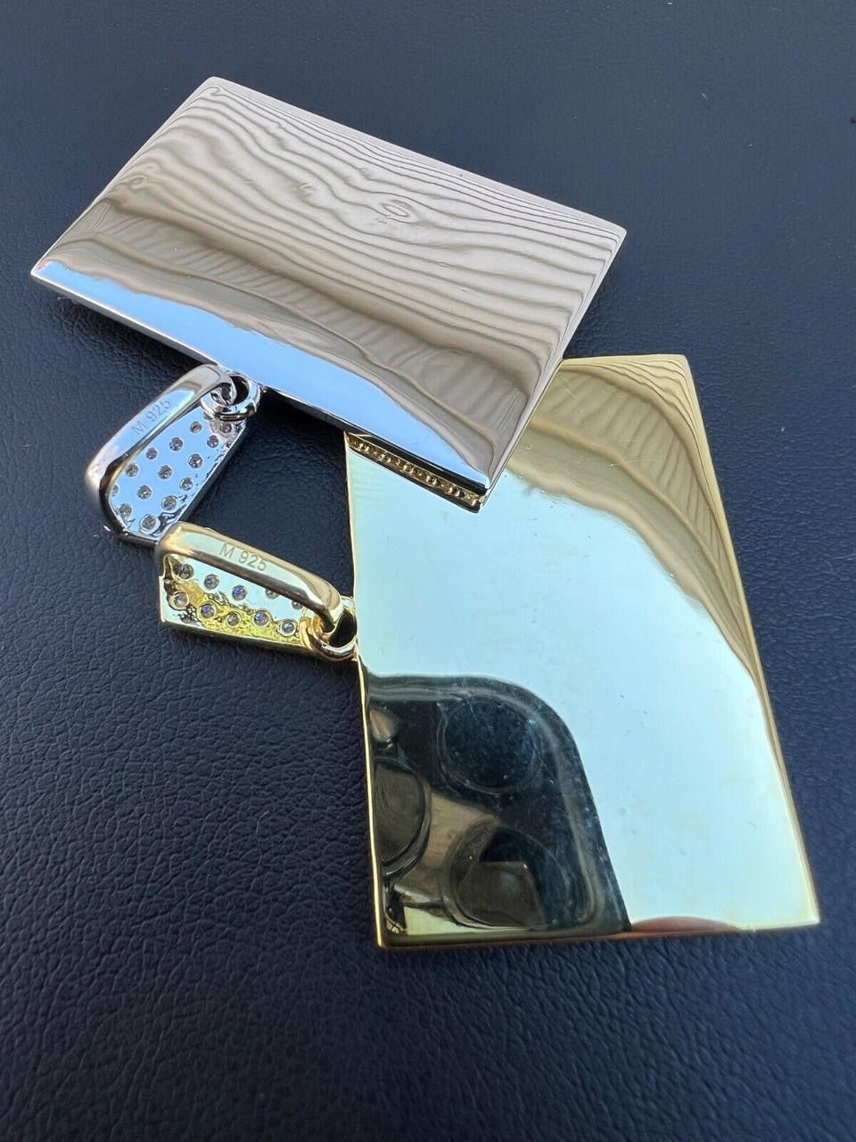 Real MOISSANITE 925 Silver Gold Plated Iced Jesus Last Supper Pendant Necklace)