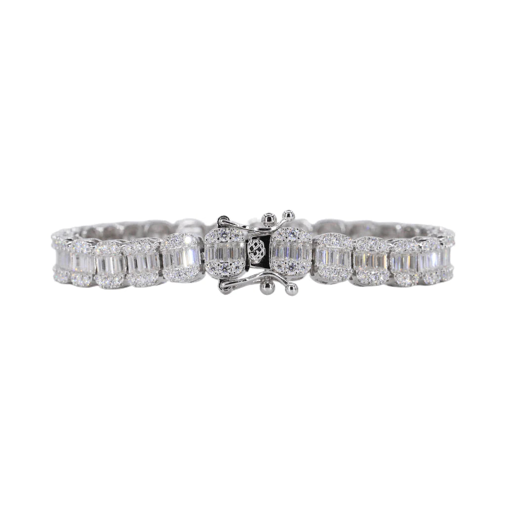 8M Baguette Bracelet VVS Moissanite Diamonds