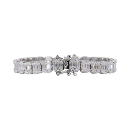 8M Baguette Bracelet VVS Moissanite Diamonds