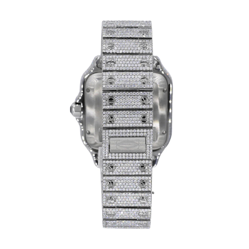 CS Two Tone 41MM Moissanite Diamond Watch 20CT