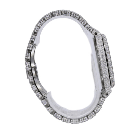 AP Stainless Steel 41MM Moissanite Diamond Watch 25CT With Two-Tone Option