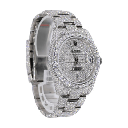 DJ 41MM Moissanite Diamond Medium Stone Bezel Watch 22CT