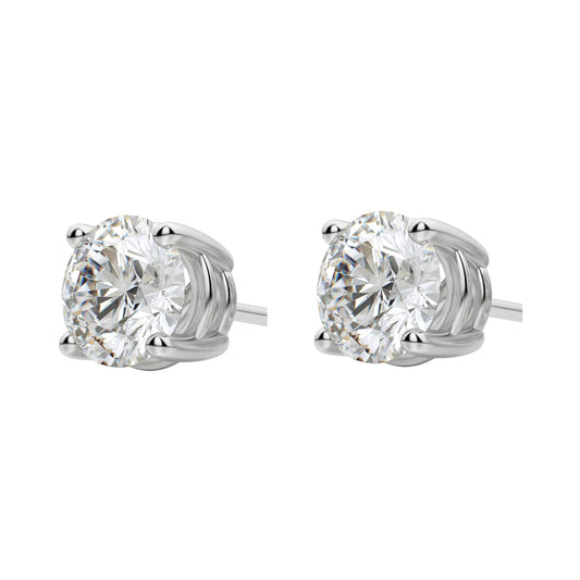 VVS Moissanite Diamond Stud Earrings