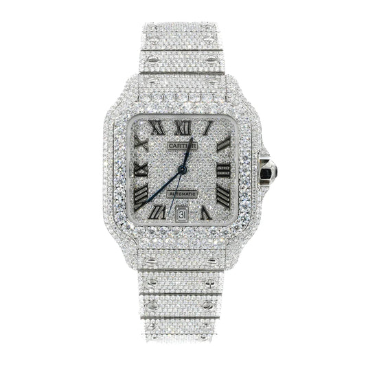 CS 41MM Moissanite Diamond Watch 20ct