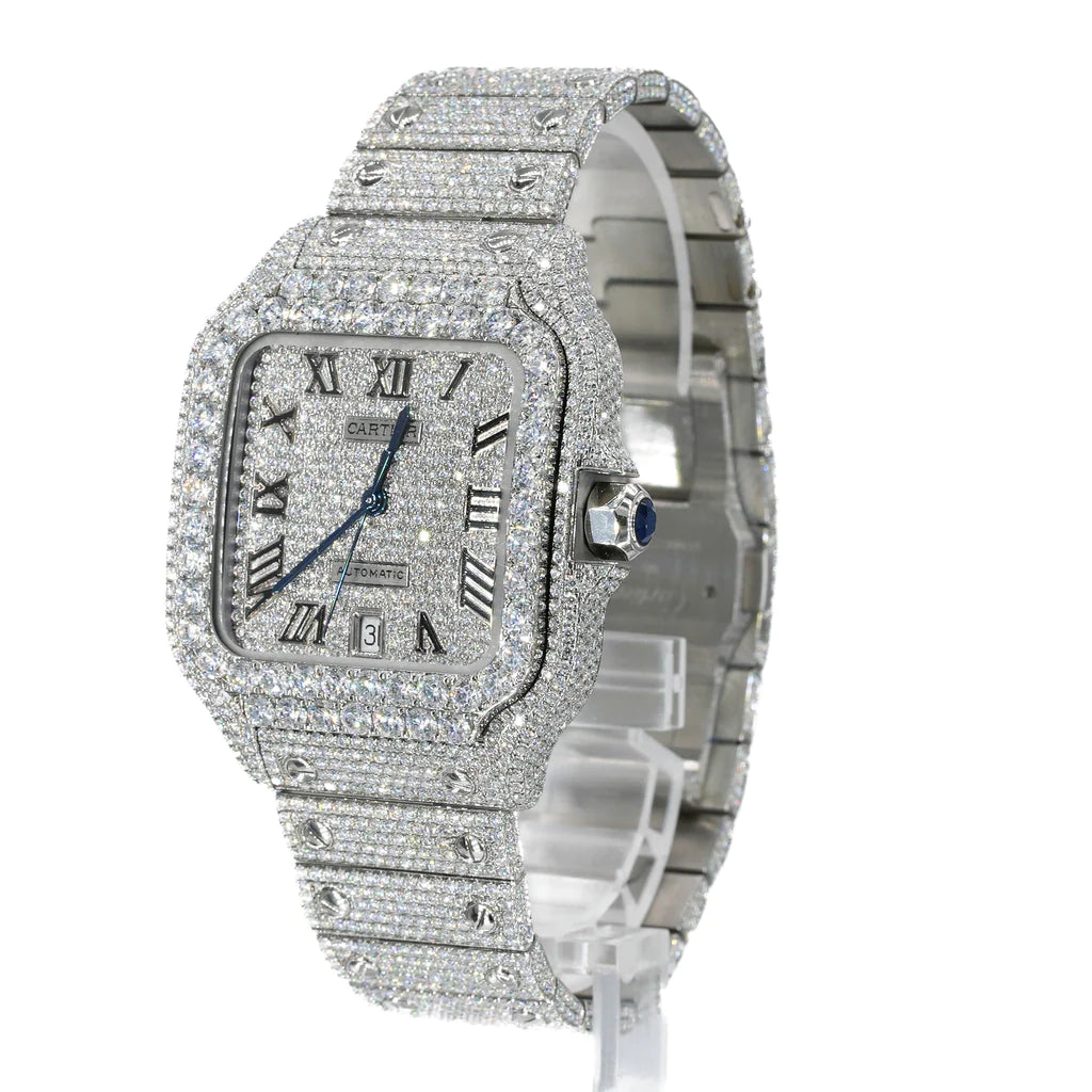 CS 41MM Moissanite Diamond Watch 20ct