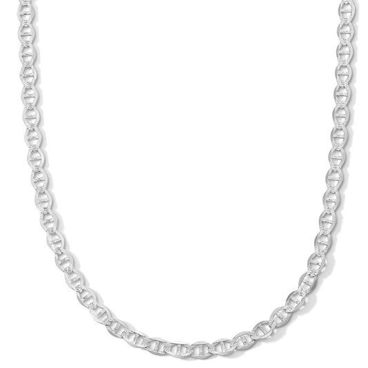 Sterling Silver Diamond-Cut Mariner Chain Made in Italy - 22"
