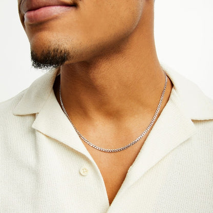 Sterling Silver Cuban Curb Chain Made in Italy - 20"