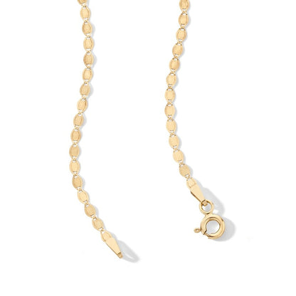 10K Solid Gold Valentino Chain Made in Italy - 18"