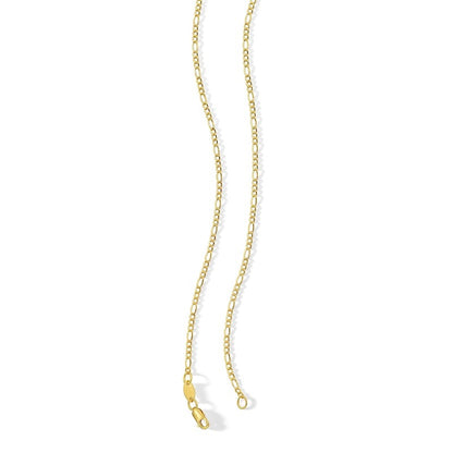 14K Gold Bonded Figaro Chain - 20"