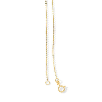 10K Solid Gold Mirror Chain Made in Italy - 18"