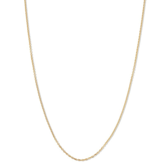 10K Hollow Gold Light Cable Chain - 18"