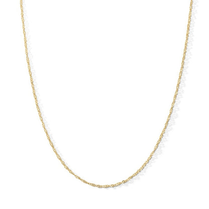 10K Solid Gold Singapore Chain Made in Italy - 18"