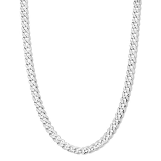 Sterling Silver Curb Chain Made in Italy - 22"