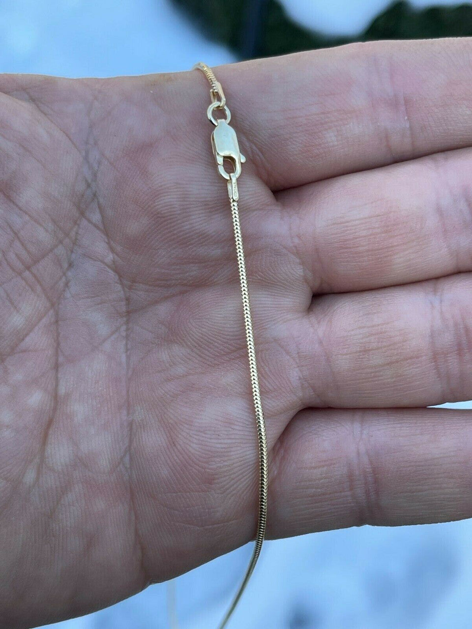 Snake Chain Necklace - 14k Gold Vermeil 925 Sterling Silver - 14"-30" - 1.5mm
