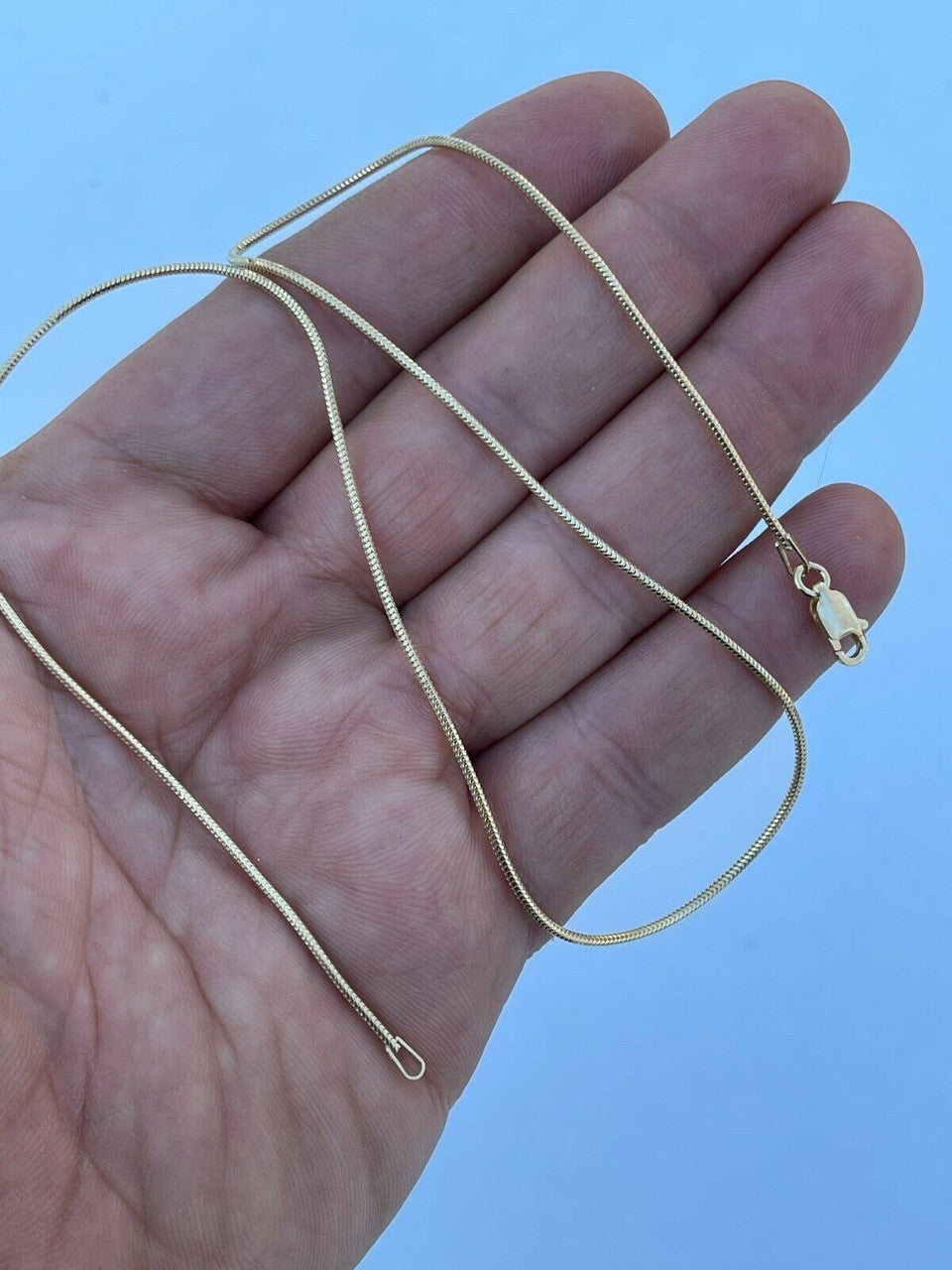 Snake Chain Necklace - 14k Gold Vermeil 925 Sterling Silver - 14"-30" - 1.5mm