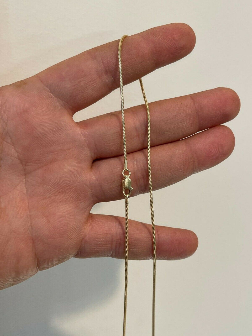 Snake Chain Necklace - 14k Gold Vermeil 925 Sterling Silver - 14"-30" - 1.5mm