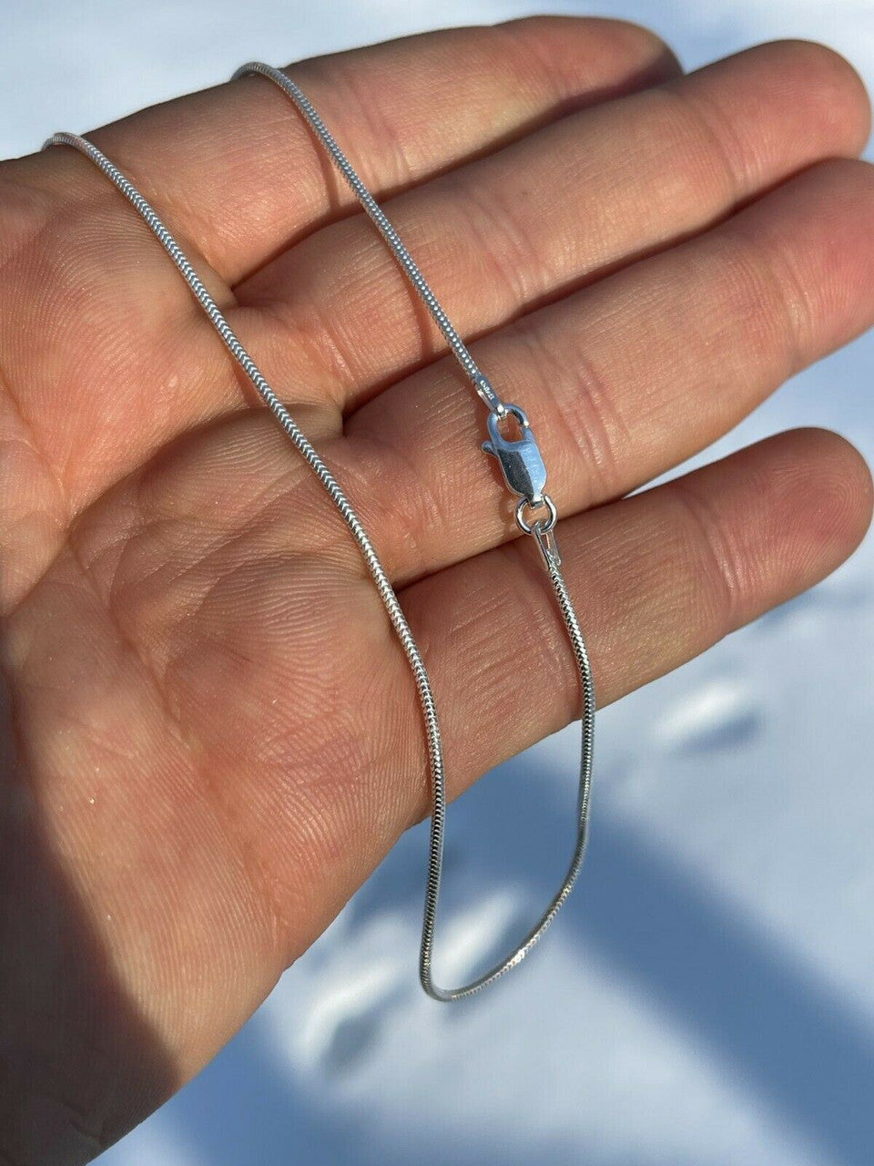 Snake Chain Necklace - 925 Sterling Silver - 14"-30" - 1.5mm