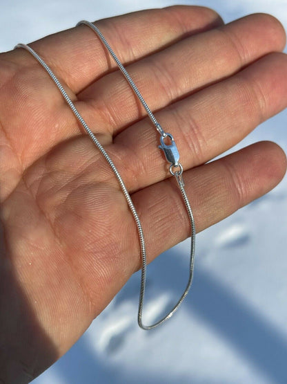 Snake Chain Necklace - 925 Sterling Silver - 14"-30" - 1.5mm