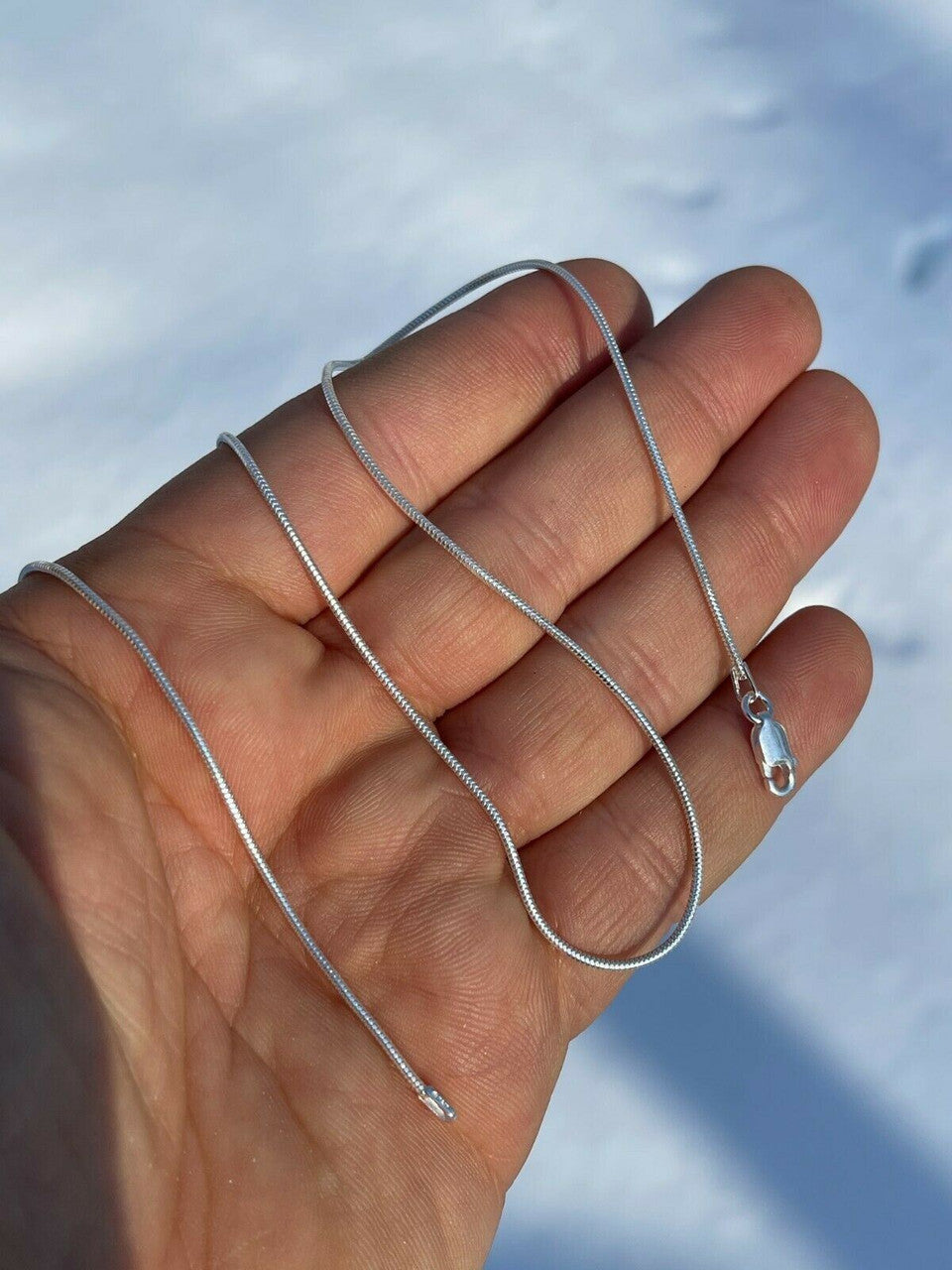 Snake Chain Necklace - 925 Sterling Silver - 14"-30" - 1.5mm