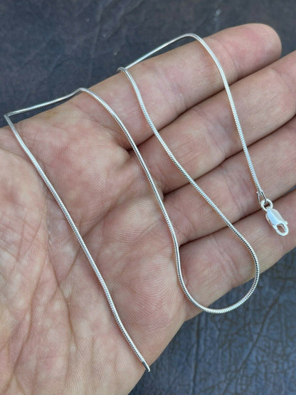 Snake Chain Necklace - 925 Sterling Silver - 14"-30" - 1.5mm