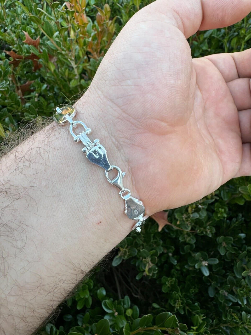 Custom Ferragamo Mariner Link Chain Necklace - 925 Sterling Silver - 18"-28" - 10mm