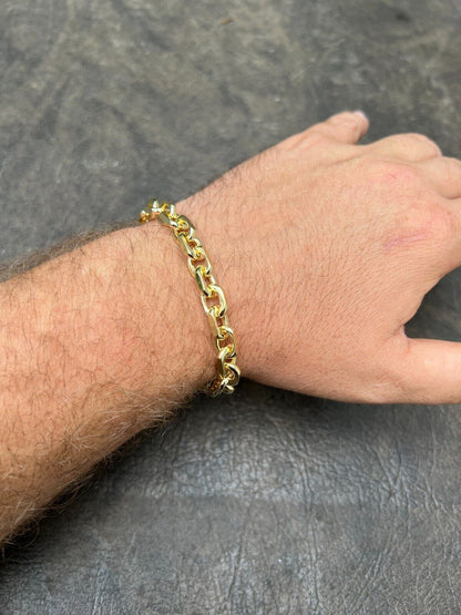 Anchor Cable Chain Necklace Or Bracelet - 14k Gold Vermeil 925 Sterling Silver - 7"-30" - 4mm-8mm