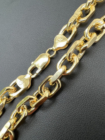 Anchor Cable Chain Necklace Or Bracelet - 14k Gold Vermeil 925 Sterling Silver - 7"-30" - 4mm-8mm