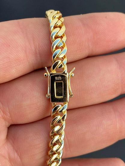Everyday Wear Miami Cuban Link Chain Necklace Iced Out CZ Stones - 14k Gold Vermeil 925 Silver - 6mm- 16-30" $264.00 - $482.00 Add to Wish List Share Facebook  Email  Twitter  Linkedin  Pinterest