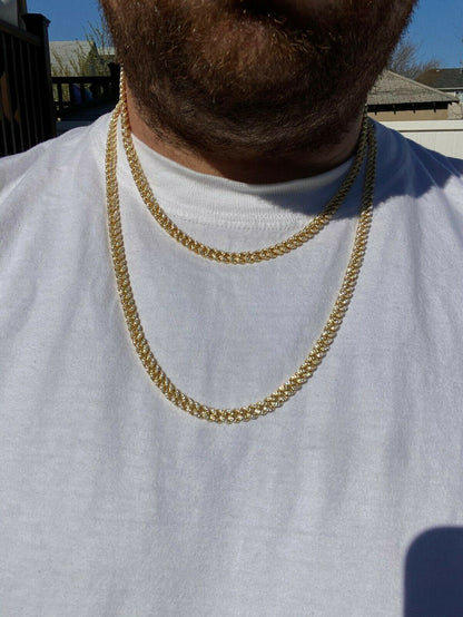 Everyday Wear Miami Cuban Link Chain Necklace Iced Out CZ Stones - 14k Gold Vermeil 925 Silver - 6mm- 16-30" $264.00 - $482.00 Add to Wish List Share Facebook  Email  Twitter  Linkedin  Pinterest