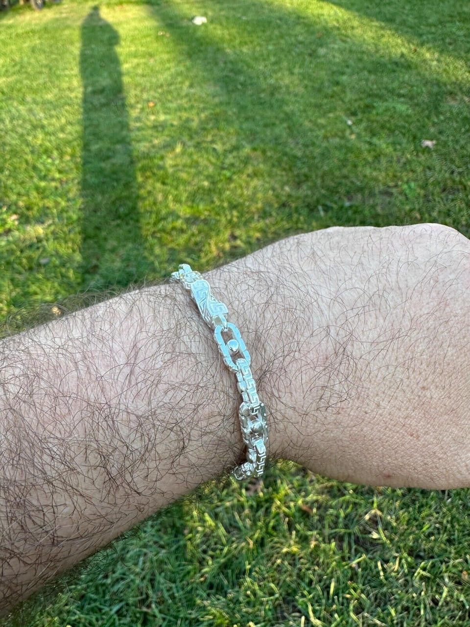 Greek Key Chain Necklace Or Bracelet - 925 Sterling Silver - 7"-28" - 7mm