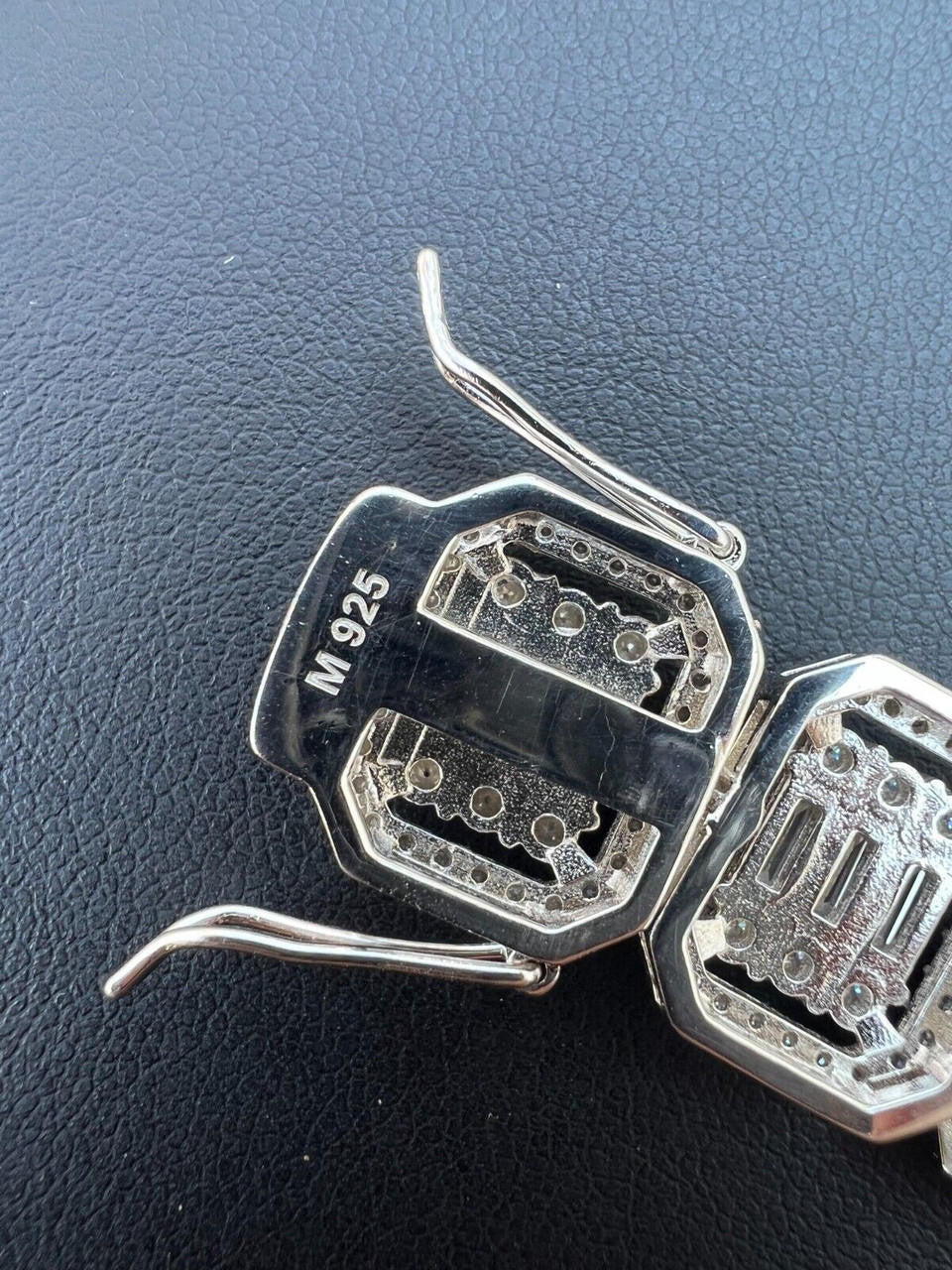 MOISSANITE Baguette Custom Rapper Chain Necklace Iced Out - 925 Silver - 16mm - 18-28"