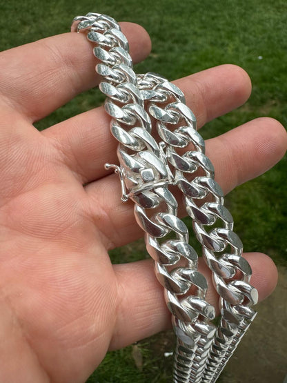 BUDGET Miami Cuban Link Chain Necklace Or Bracelet - 925 Sterling Silver - 7-30" - 5-14mm