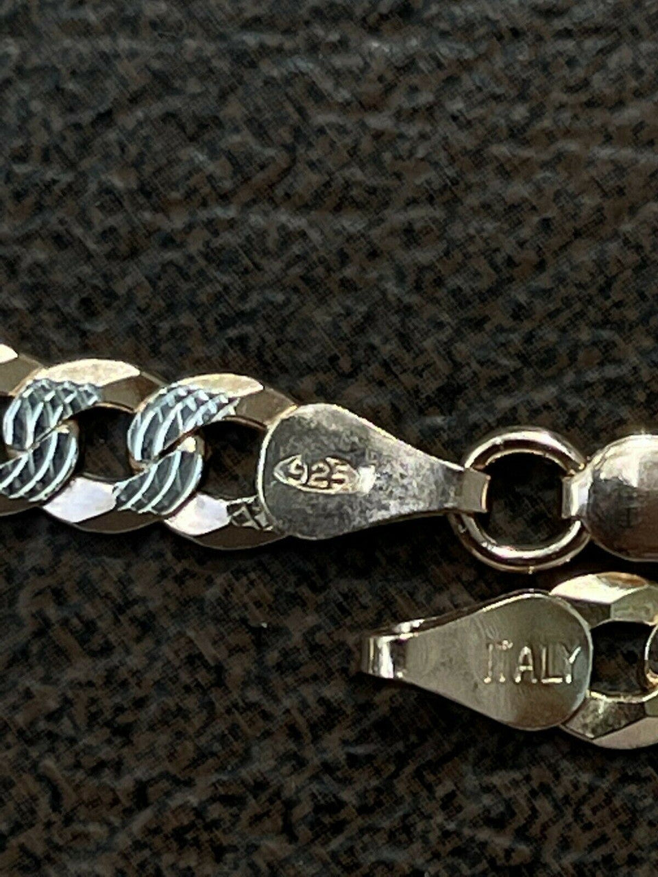 Flat Curb Cuban Chain Necklace - Two Tone Diamond Cut 14k Rose Gold Vermeil 925 Sterling Silver - 16"-30" - 3mm-10.5mm