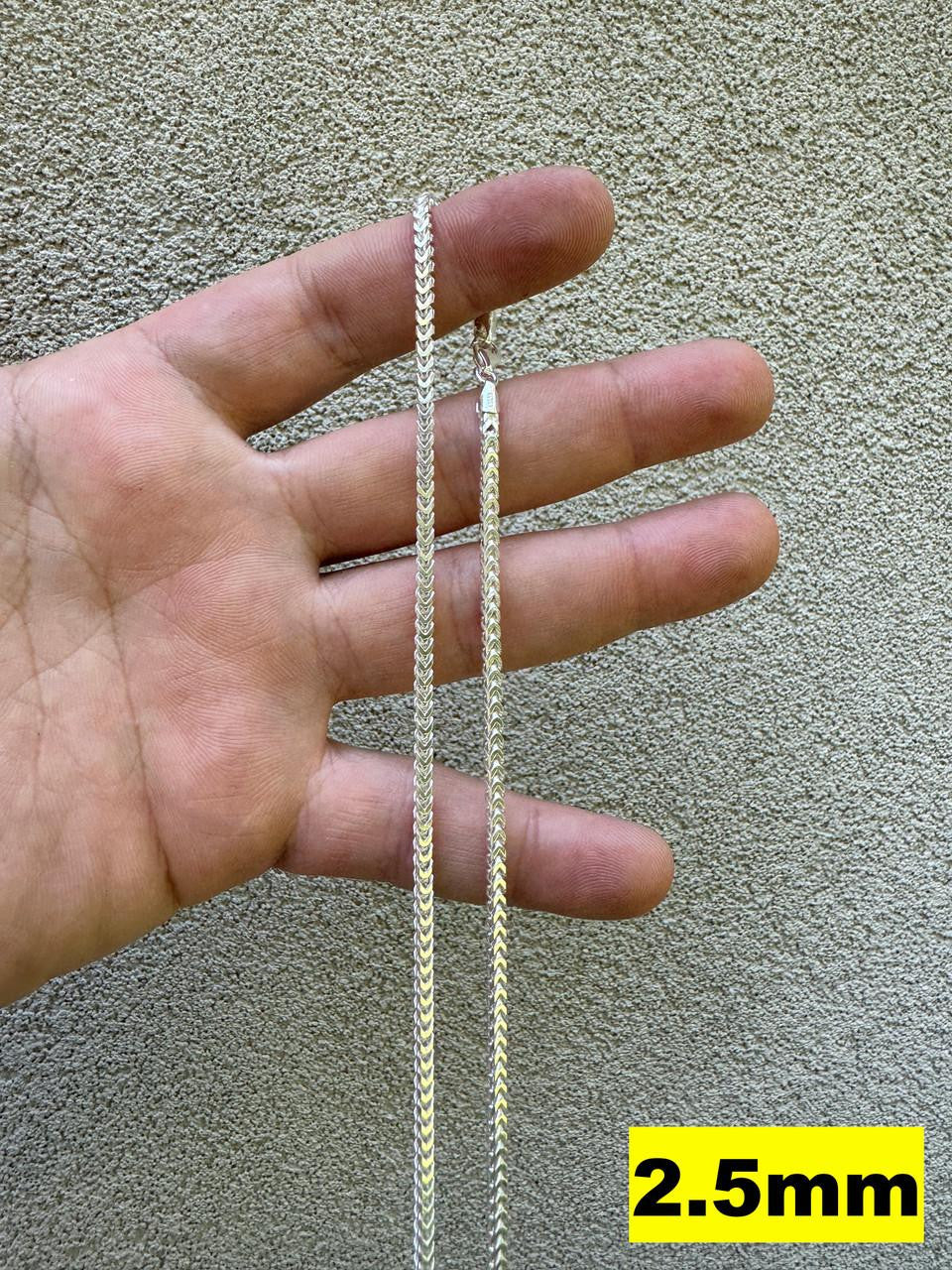 Franco Link Chain Necklace - 925 Sterling Silver - 16"-30" - 2mm-5mm